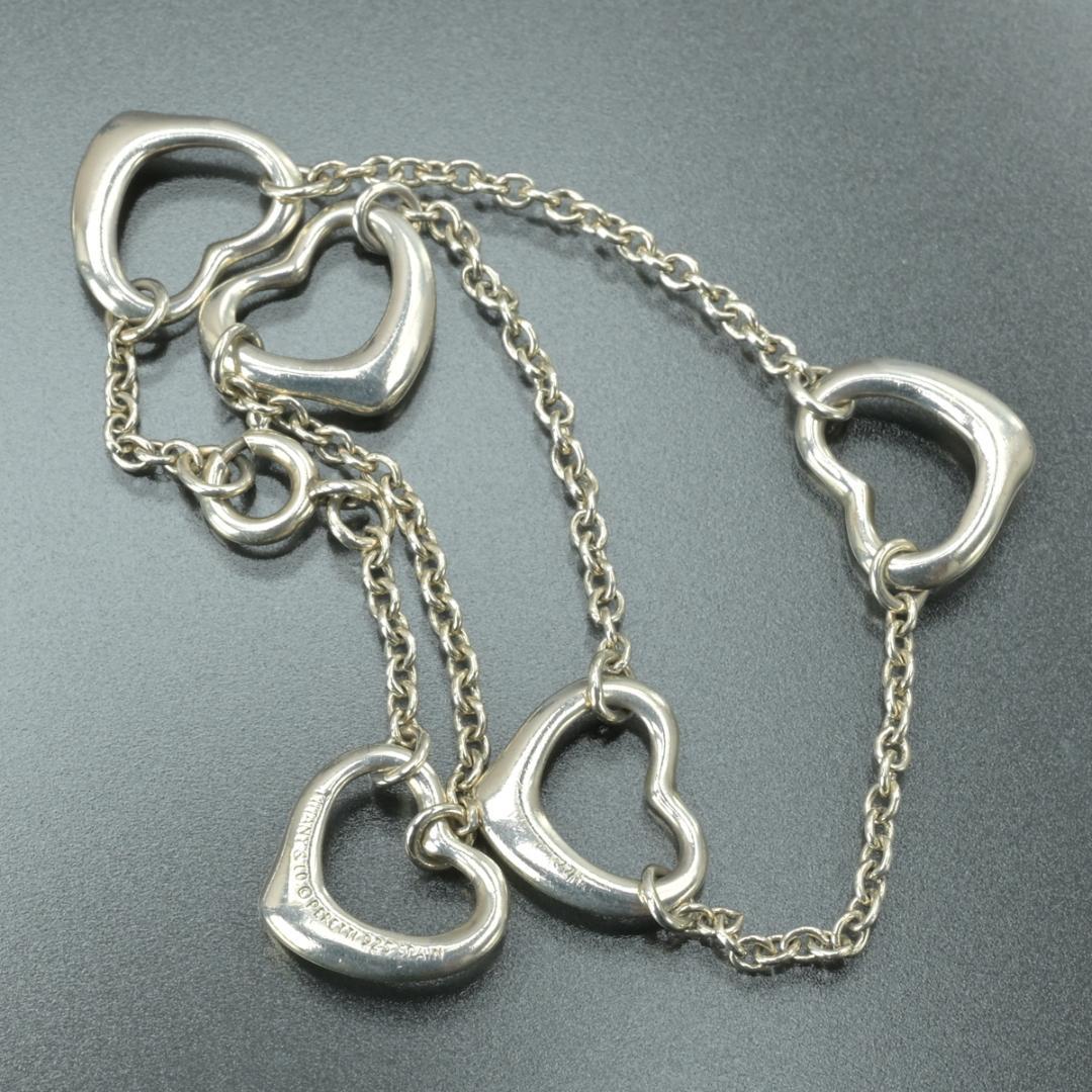 Tiffany & Co Open Heart Bracelet 18 Silver — view 6