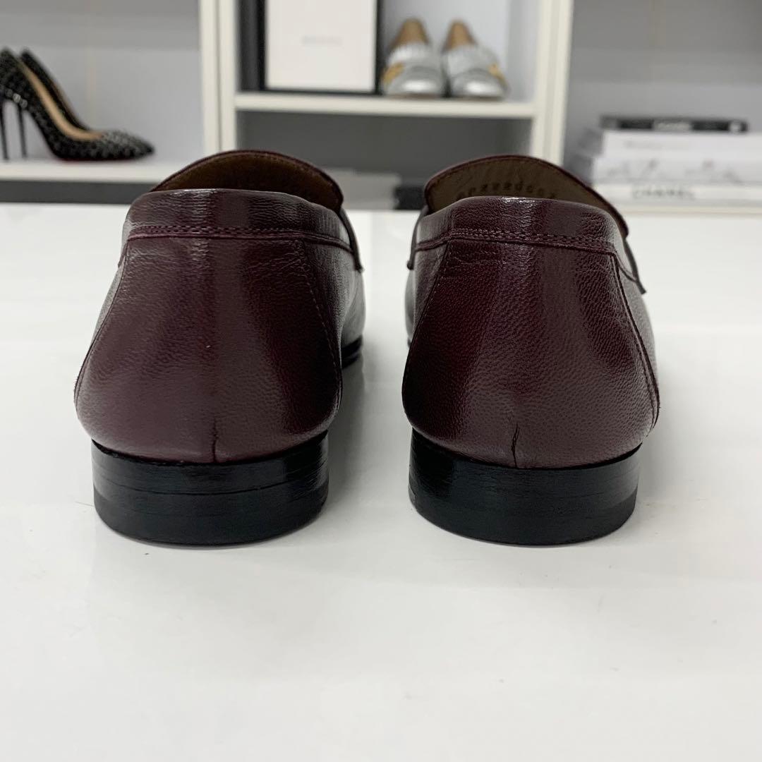 Hermes Paris Hhardware Leather Lofa Burgundy Sneaker