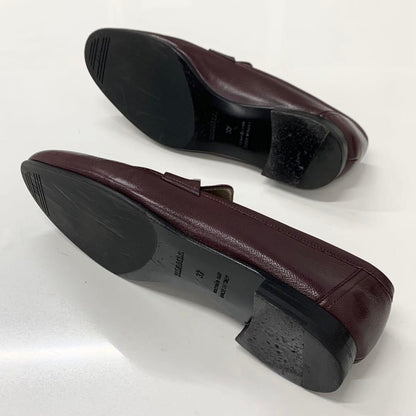 Hermes Paris Hhardware Leather Lofa Burgundy Sneaker