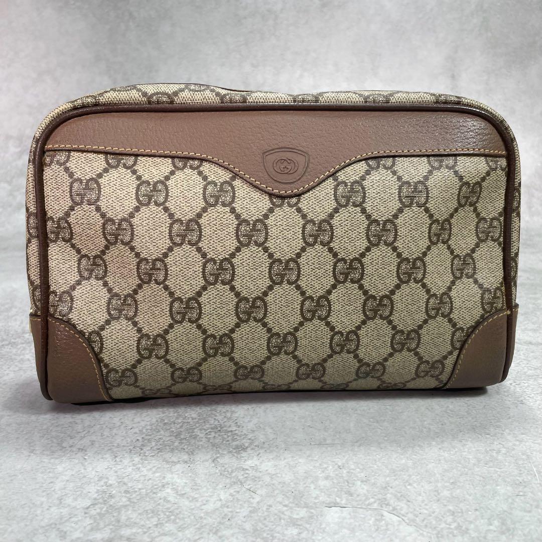 Gucci GG Clutch Brown Beige Second Logo — view 2