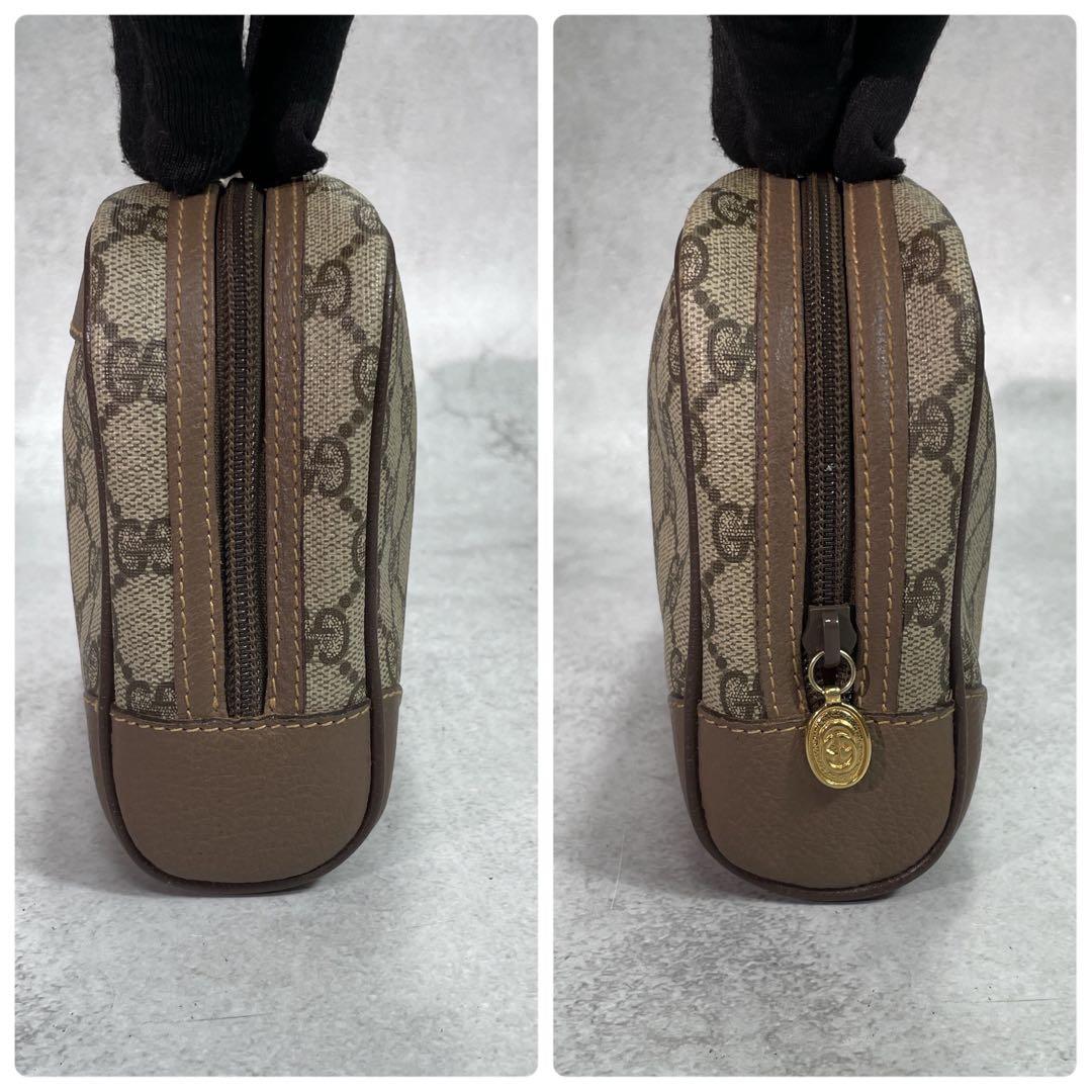 Gucci GG Clutch Brown Beige Second Logo — view 5