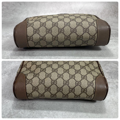 Gucci GG Clutch Brown Beige Second Logo — view 6
