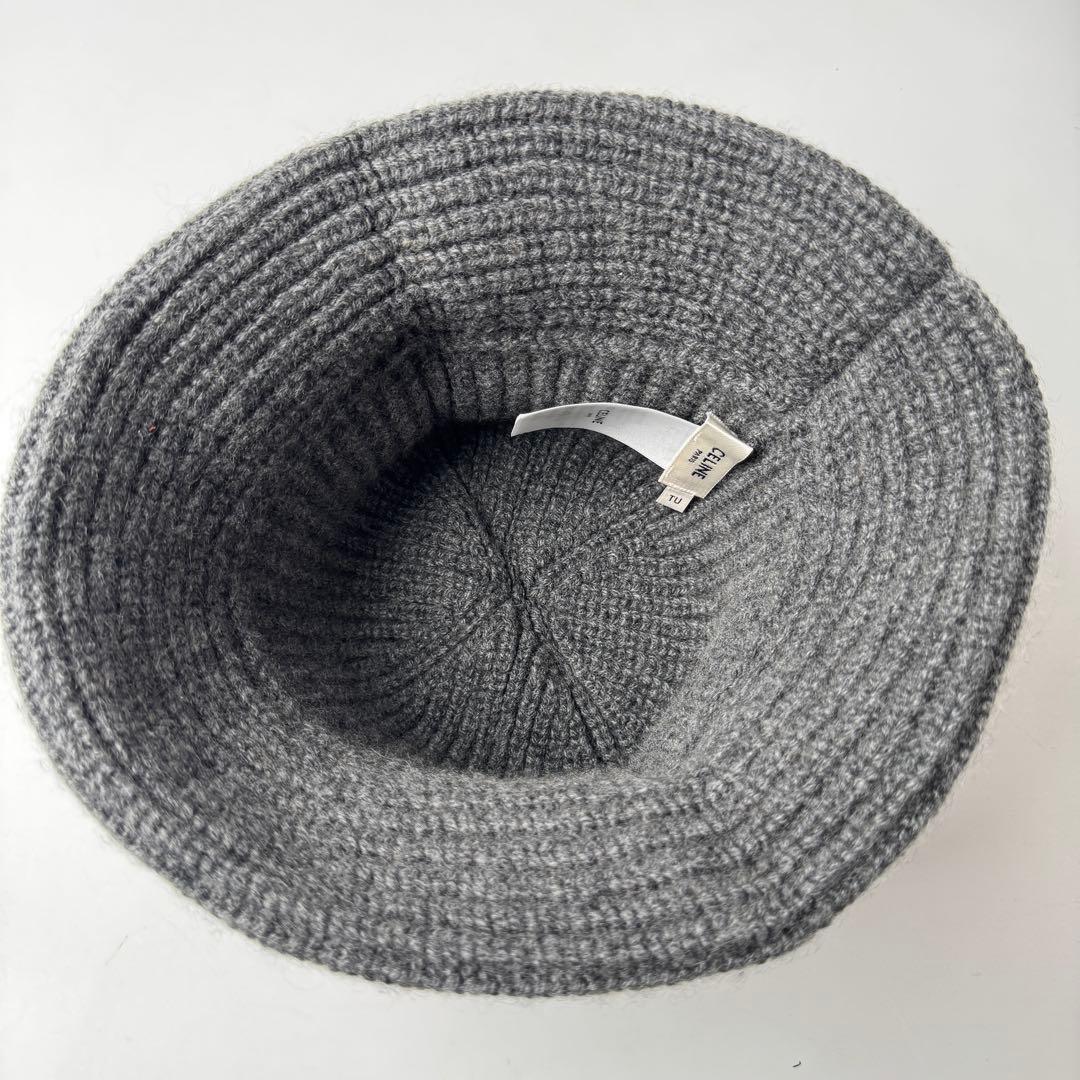 Celine Triomphe Cashmere Bucket Hat Knit — view 7