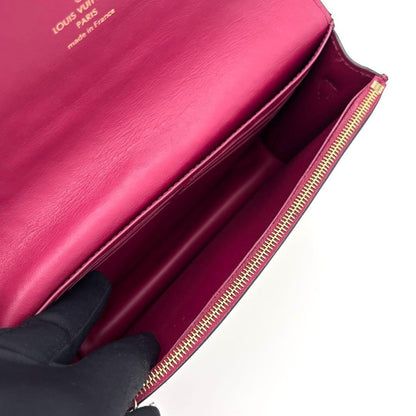 Louis Vuitton Monogram Portefeuille Flor Chain Fuchsia Shoulder Bag — view 4