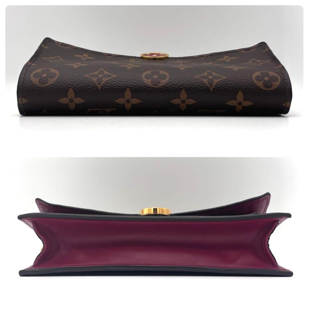 Louis Vuitton Monogram Portefeuille Flor Chain Fuchsia Shoulder Bag — view 8