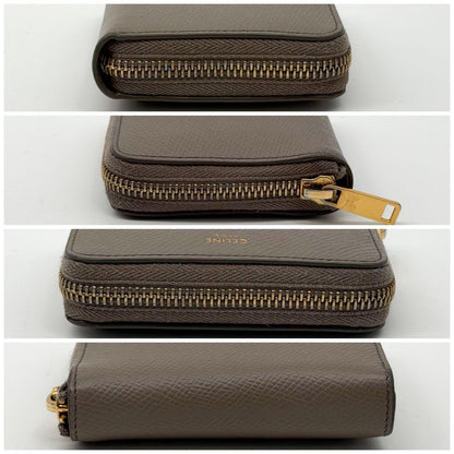 Celine Small Essential Zip Wallet Greige — view 4
