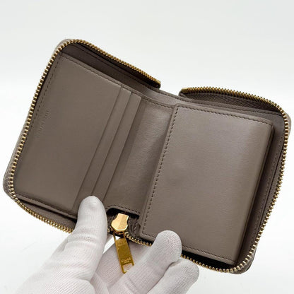 Celine Small Essential Zip Wallet Greige — view 6