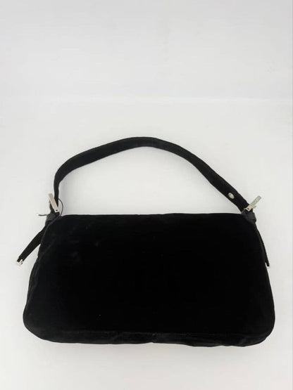 Fendi Velvet Baguette Shoulder Bag — view 2