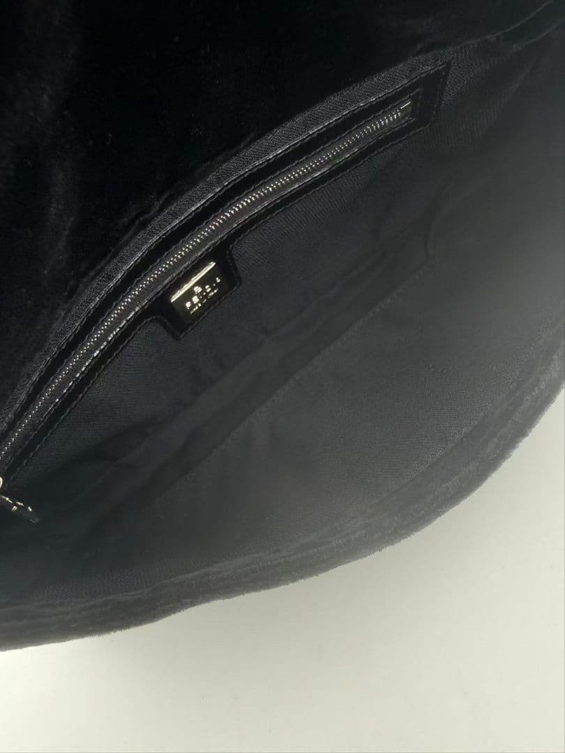 Fendi Velvet Baguette Shoulder Bag — view 4