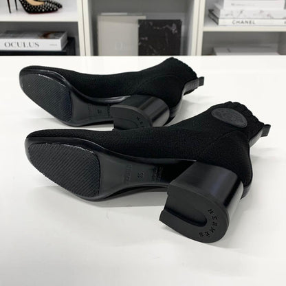 Hermes Volver Knit Leather Ex-Libris Short Boots — view 7