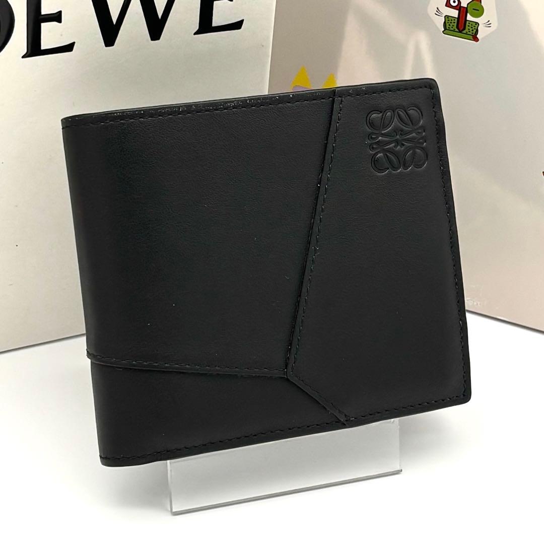 Loewe Fold Wallet Puzzle Anagram Bifold Black