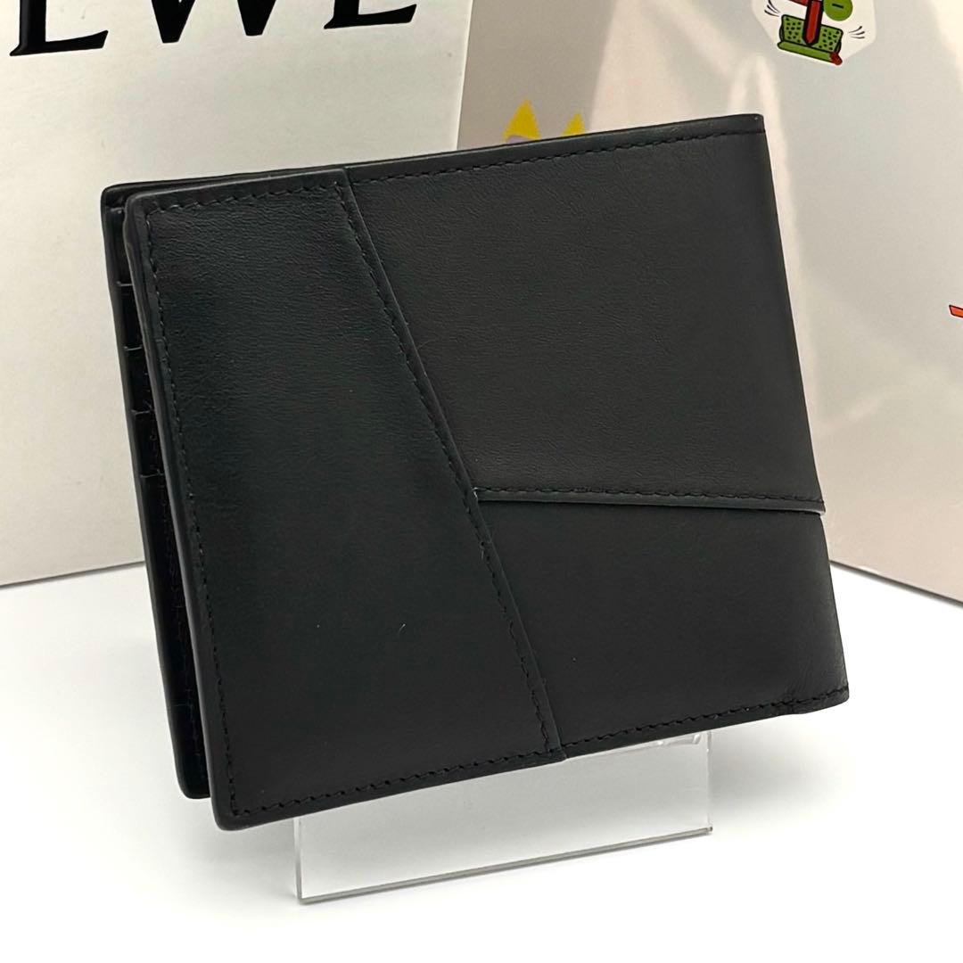 Loewe Fold Wallet Puzzle Anagram Bifold Black — view 2