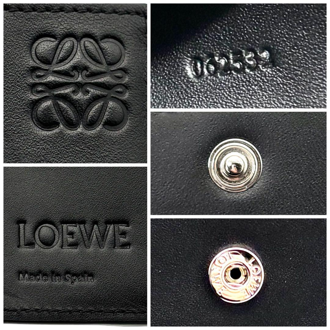 Loewe Fold Wallet Puzzle Anagram Bifold Black — view 9