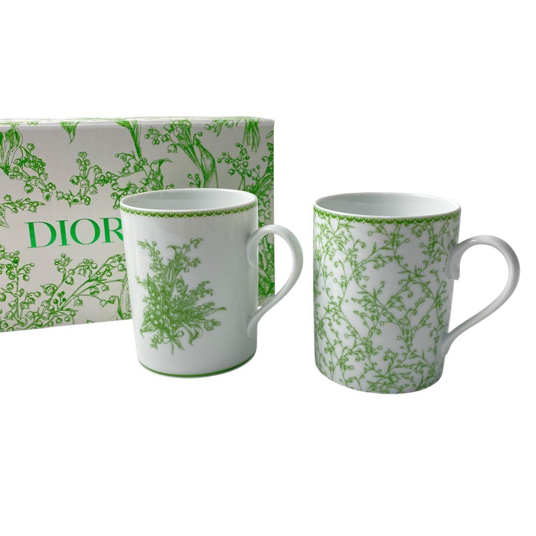 Unused DIOR 2023 Table Collection Set Of 2 Mugs