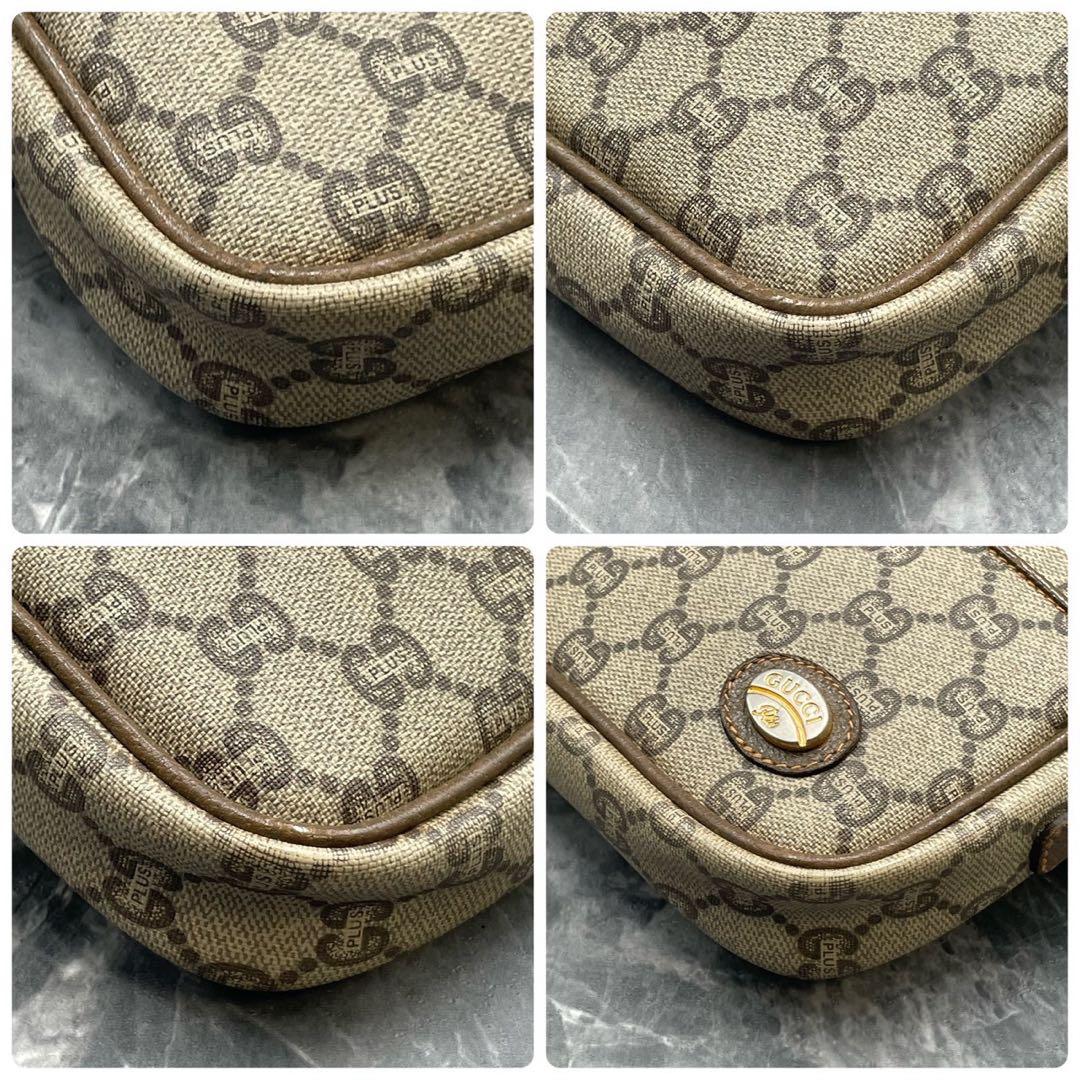 Gucci GG Shoulder Bag Brown Beige Leather — view 9