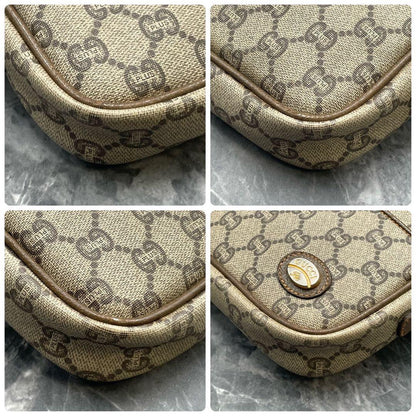Gucci GG Shoulder Bag Brown Beige Leather — view 9