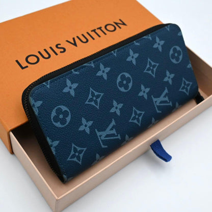 Louis Vuitton Monogram Zippy Wallet Vertical Blue — view 2