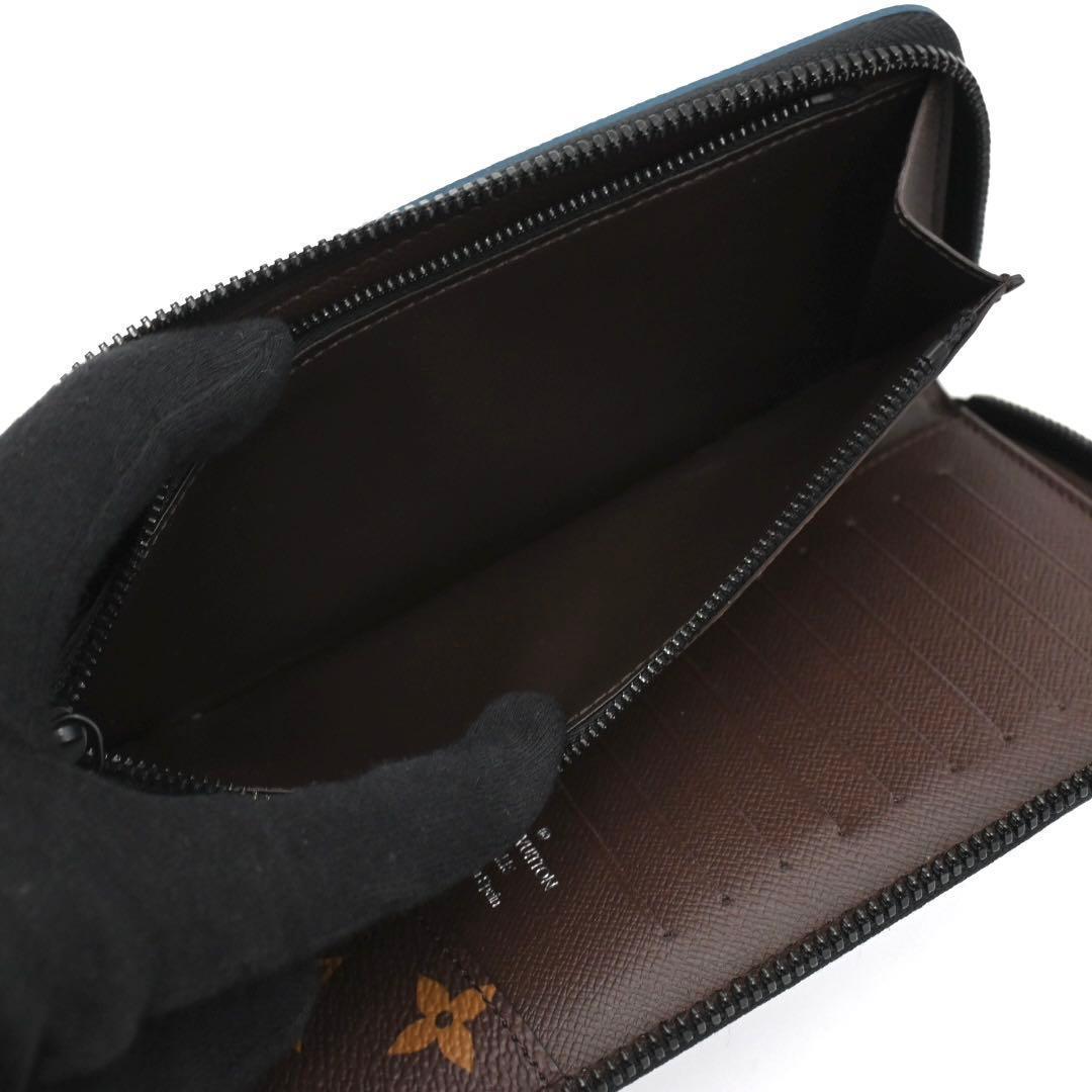 Louis Vuitton Monogram Zippy Wallet Vertical Blue — view 4