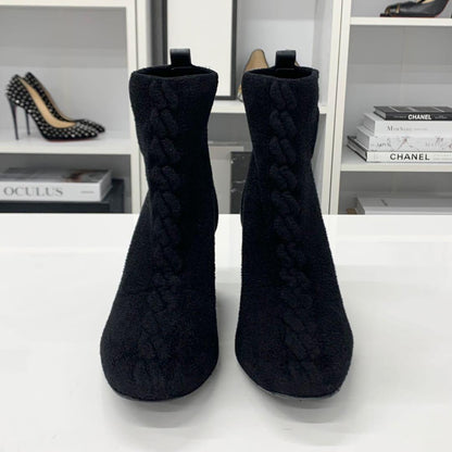 Hermes Jenna 60 Knit Chenille Ex-Libris Short — view 4