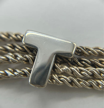 Tiffany & Co Tiffany 4-strand T Rope Belt Necklace Sv925
