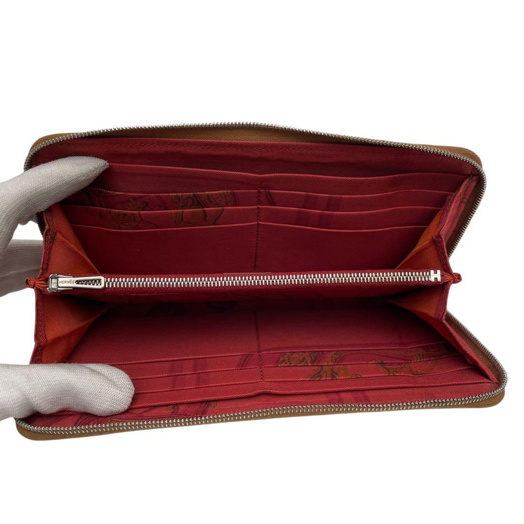 Hermes Leather Azap Long Silk in Zippy Wallet