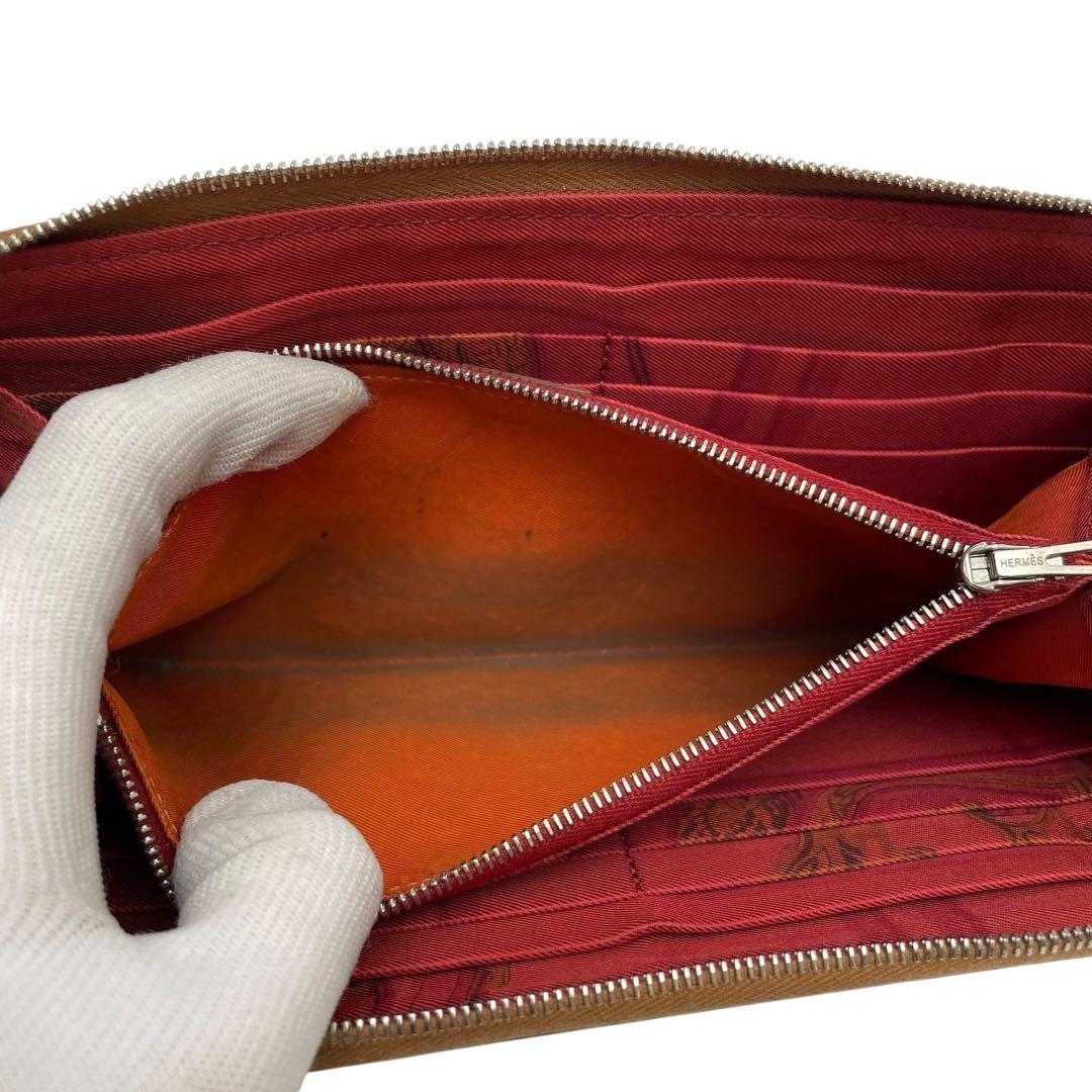 Hermes Leather Azap Long Silk in Zippy Wallet