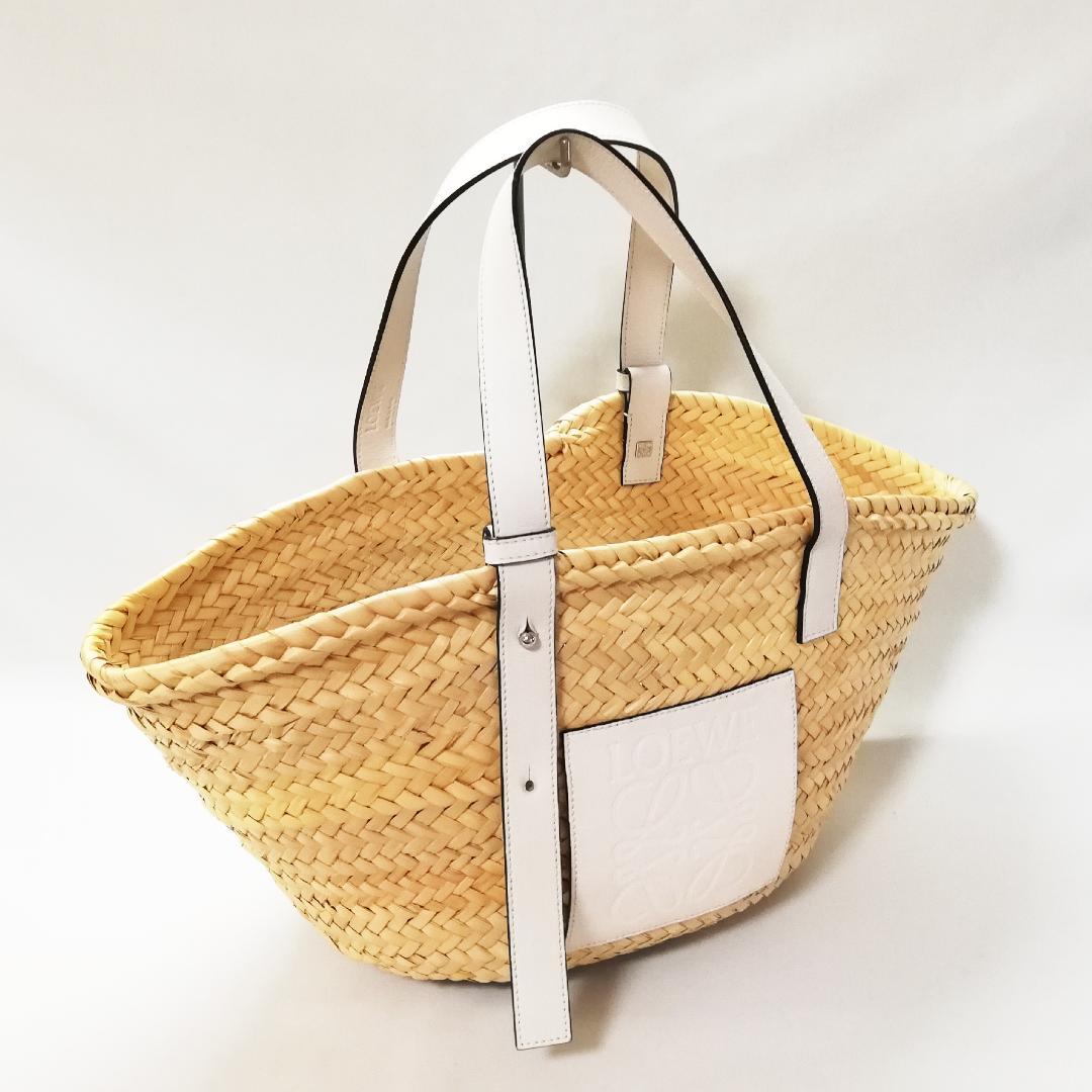 Loewe Basket Bag Palm Leaf Calfskin — view 2