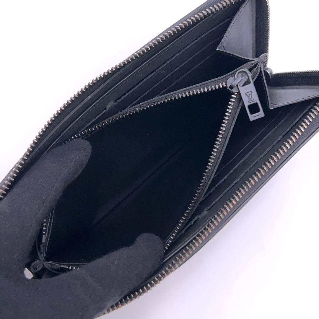 Louis Vuitton Aerogram Zippy Wallet Horizontal Black — view 4