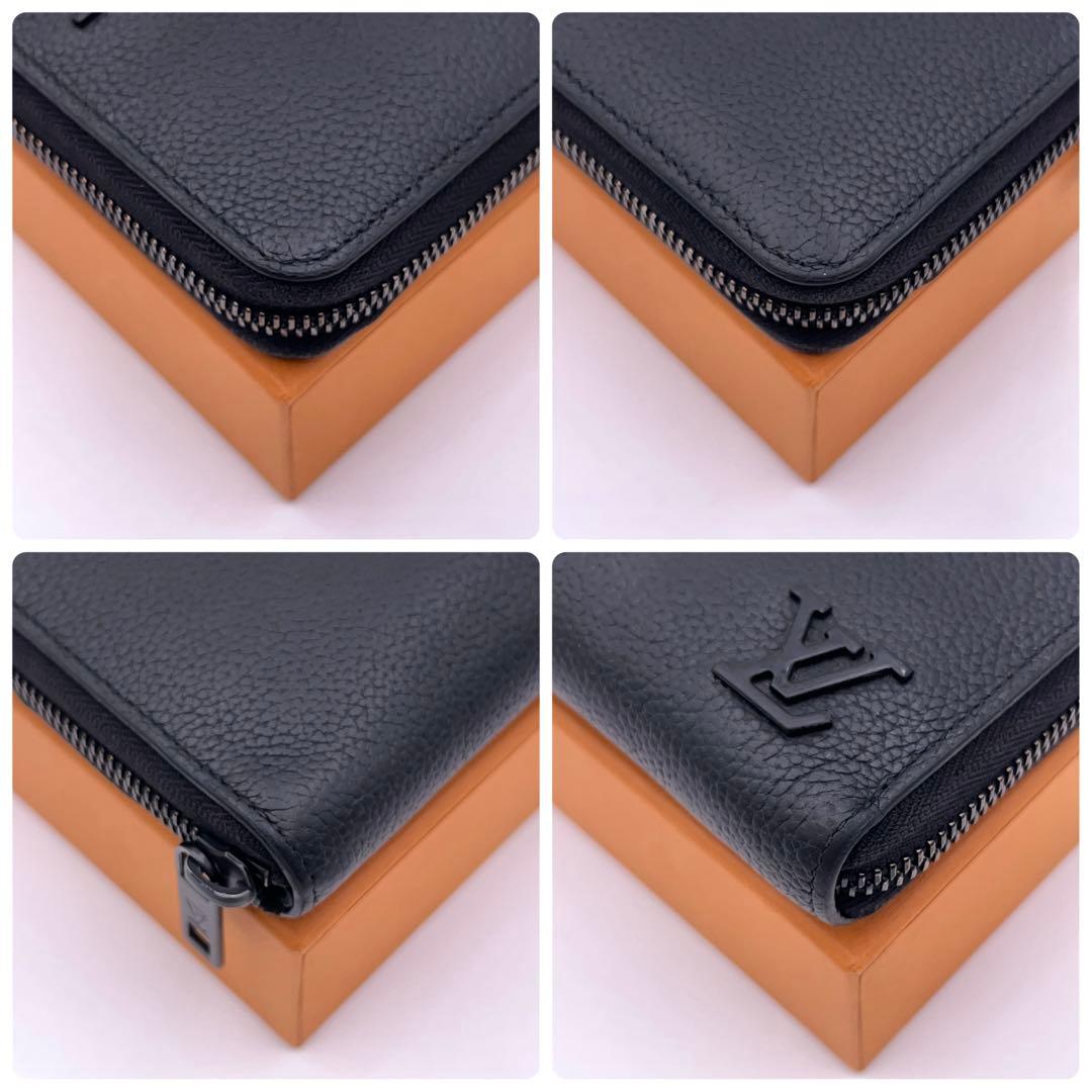 Louis Vuitton Aerogram Zippy Wallet Horizontal Black — view 7