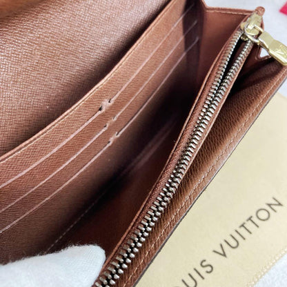 Louis Vuitton Portefeuille Sarah Monogram Long Wallet With 10 Card Slots