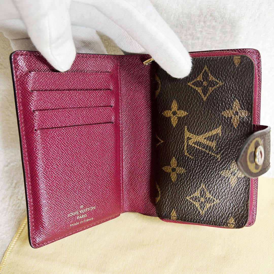 Louis Vuitton Portefeuille Juliette Folding Wallet Fuchsia Monogram