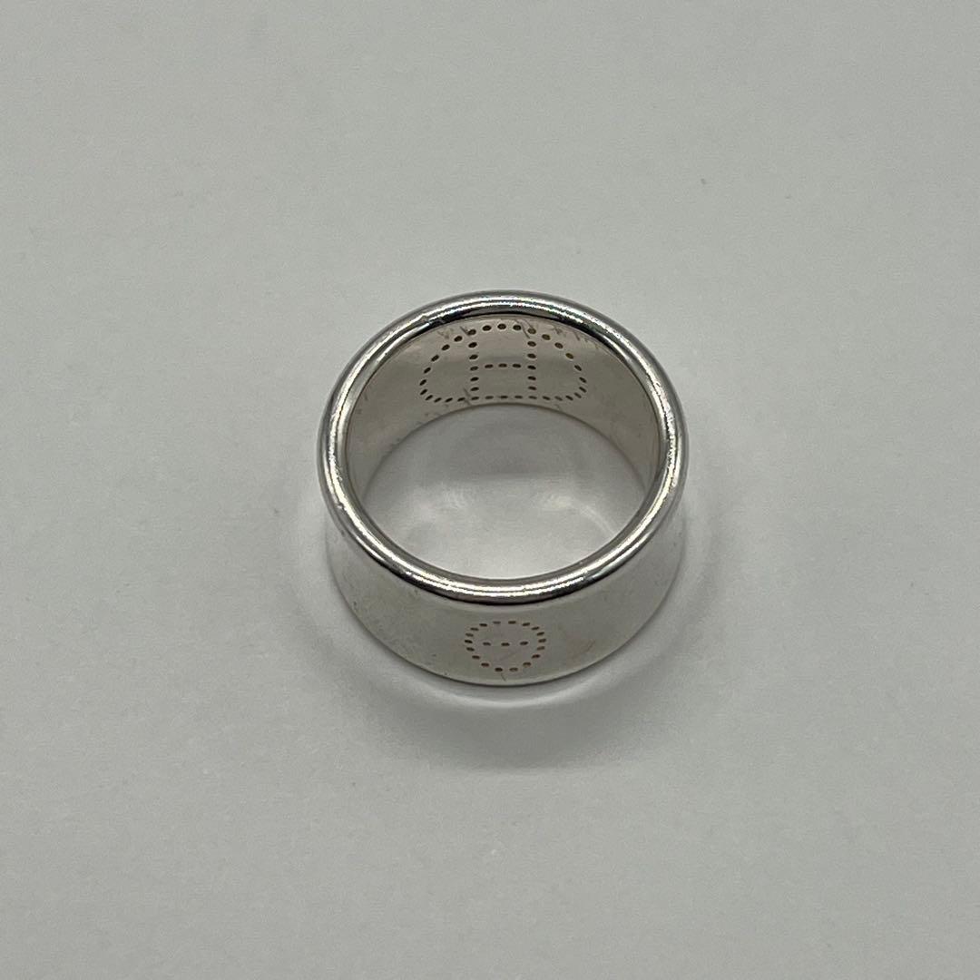 Hermes Eclipse Ribbon Ring Size 54 SV 925