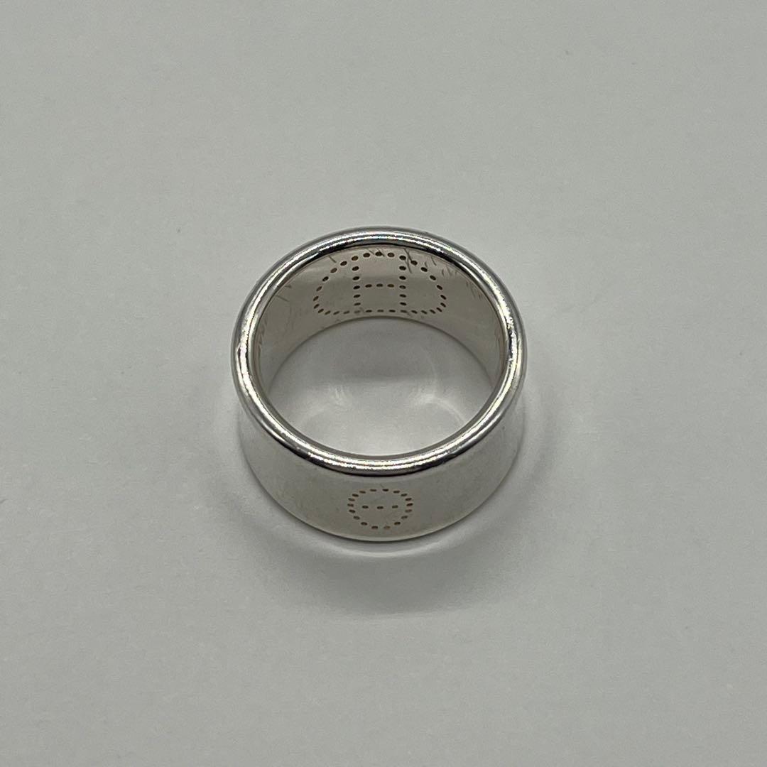 Hermes Eclipse Ribbon Ring Size 54 SV 925