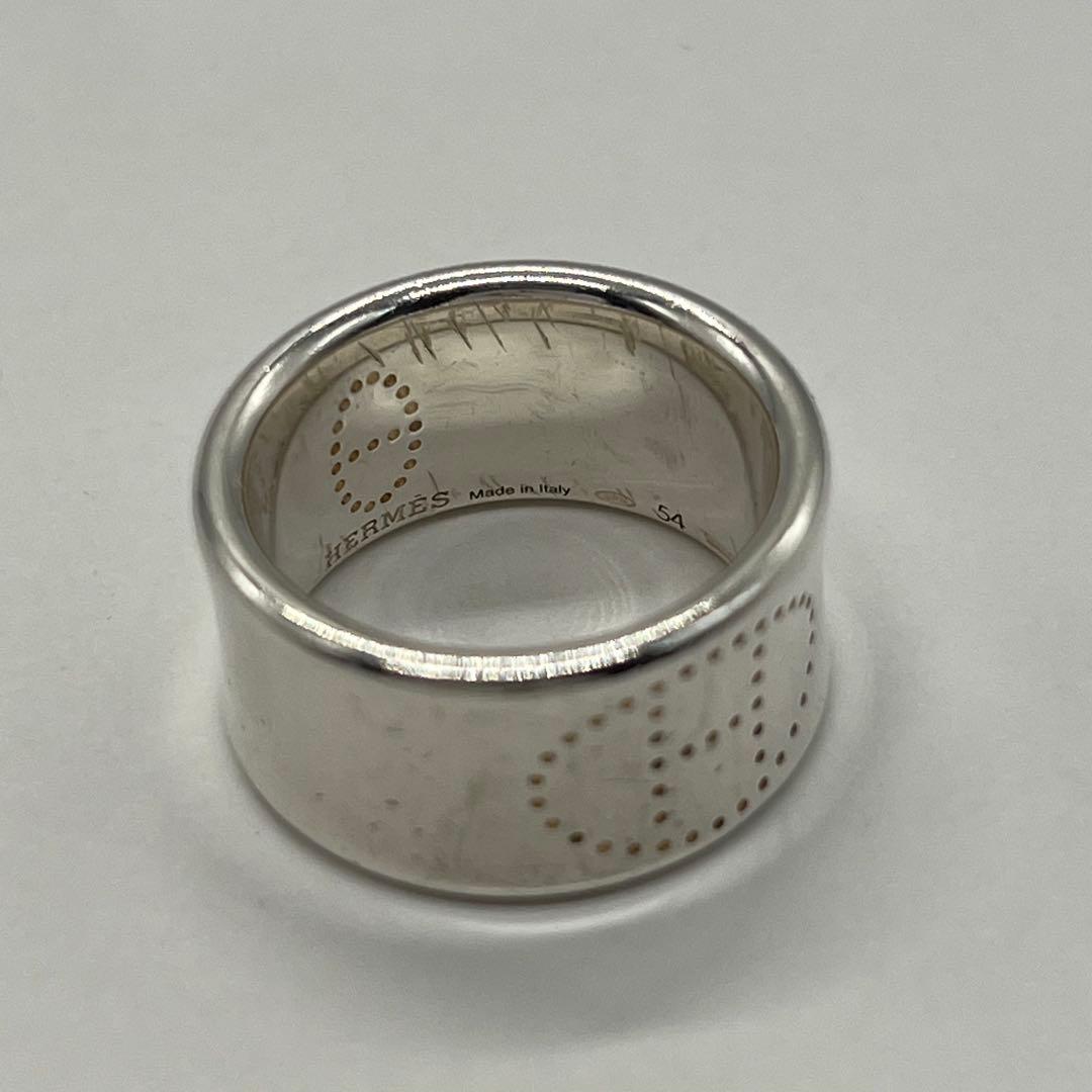 Hermes Eclipse Ribbon Ring Size 54 SV 925