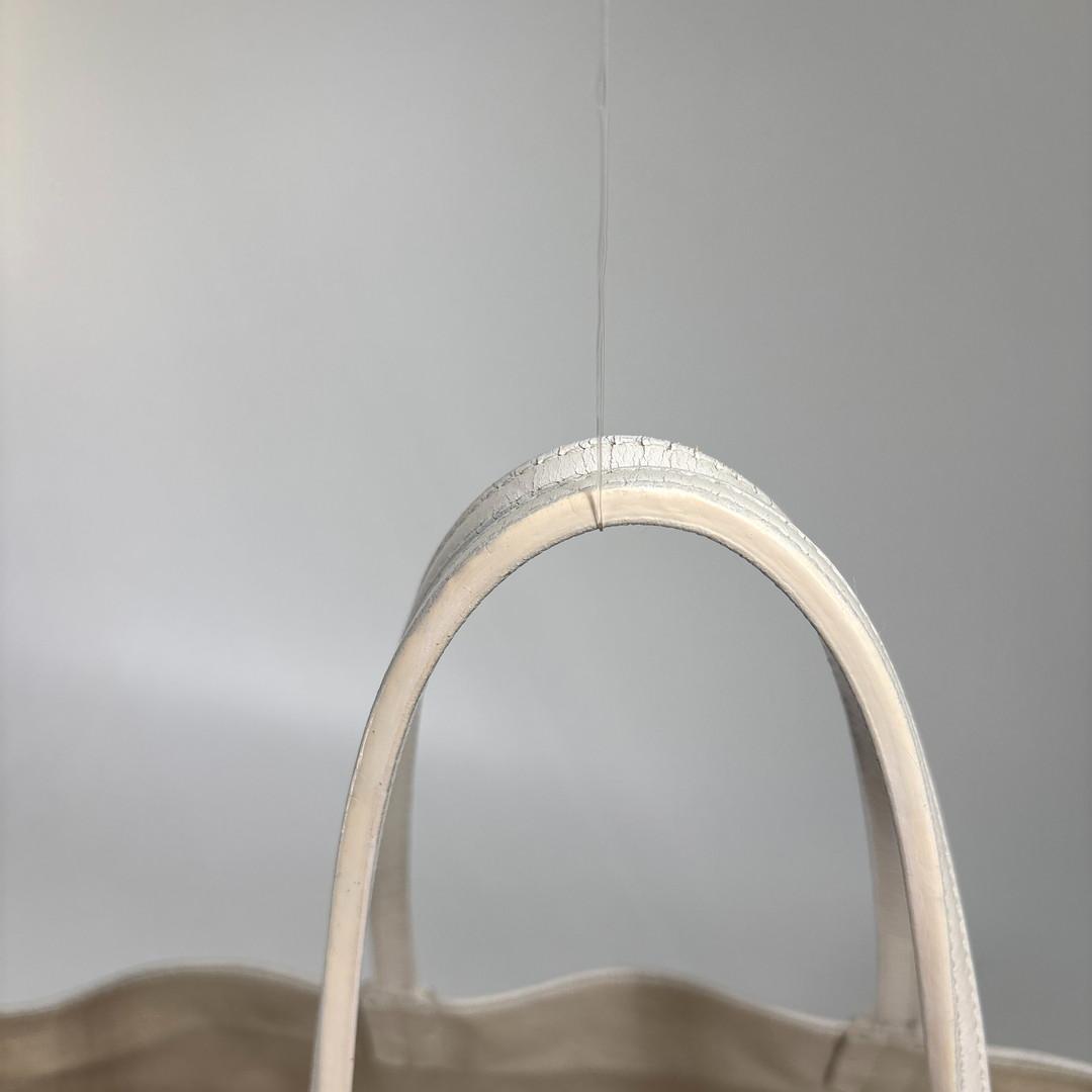 Goyard Saint Louis PM Tote Shoulder Bag White — view 6