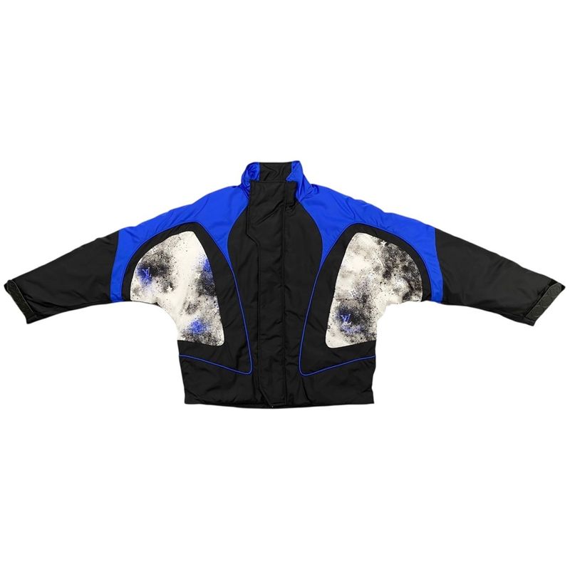 Louis Vuitton Blouson Puffy Jacket Hib30wrwk 46 Size Nylon Splash Monogram