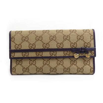 Gucci Long Wallet With Ribbon Heart 258405