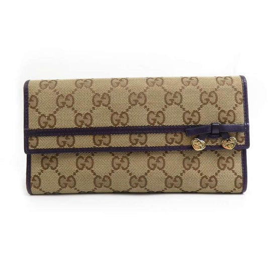 Gucci Long Wallet With Ribbon Heart 258405