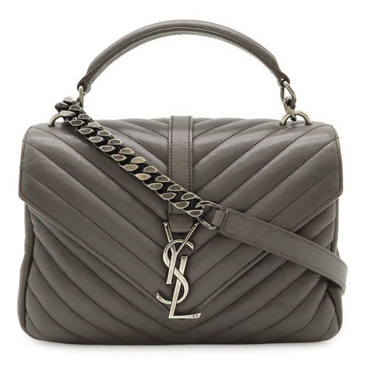 Saint Laurent Paris YSL Yves Saint Laurent College Handbag 2WAY Chain Shoulder