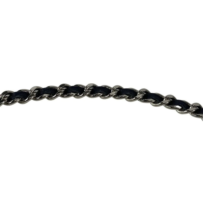 Chanel Shoulder Bag Chocobar Navy Silver Hardware / Chain Shoulder / Flap Bag