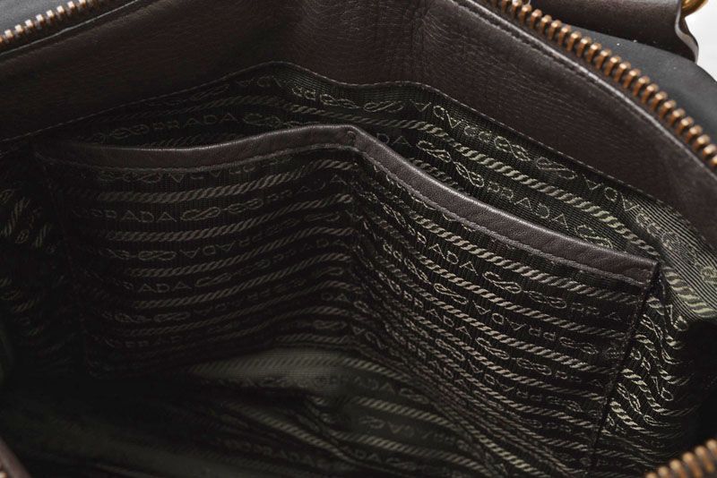 Prada Tote Bag Shoulder Bag 2way Prada Bag Bl0748 Nylon Jacquard Black With