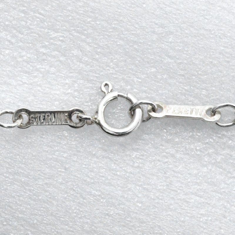 Tiffany & Co Open Teardrop Elsa Peretti 925 Silver Ladies 2.6g Necklace