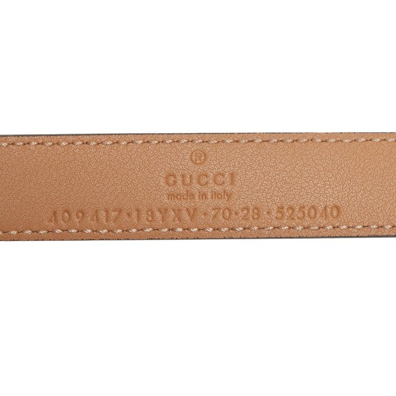 Gucci GG Marmont Belt Size: 70/28 409417 Beige Leather Women's Gucci