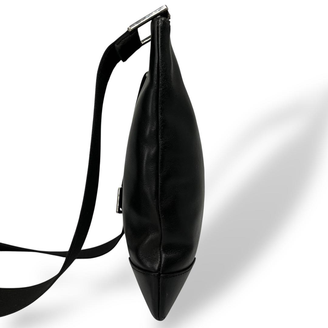 Loewe Anagram Shoulder Bag Sakosh Black Leather Archive Y2k