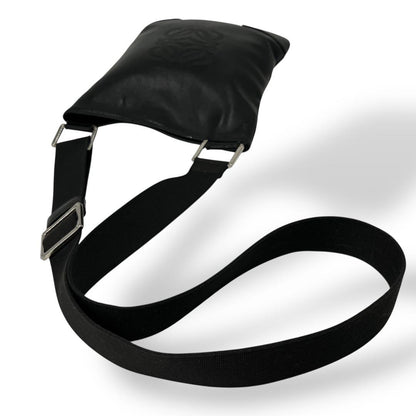 Loewe Anagram Shoulder Bag Sakosh Black Leather Archive Y2k