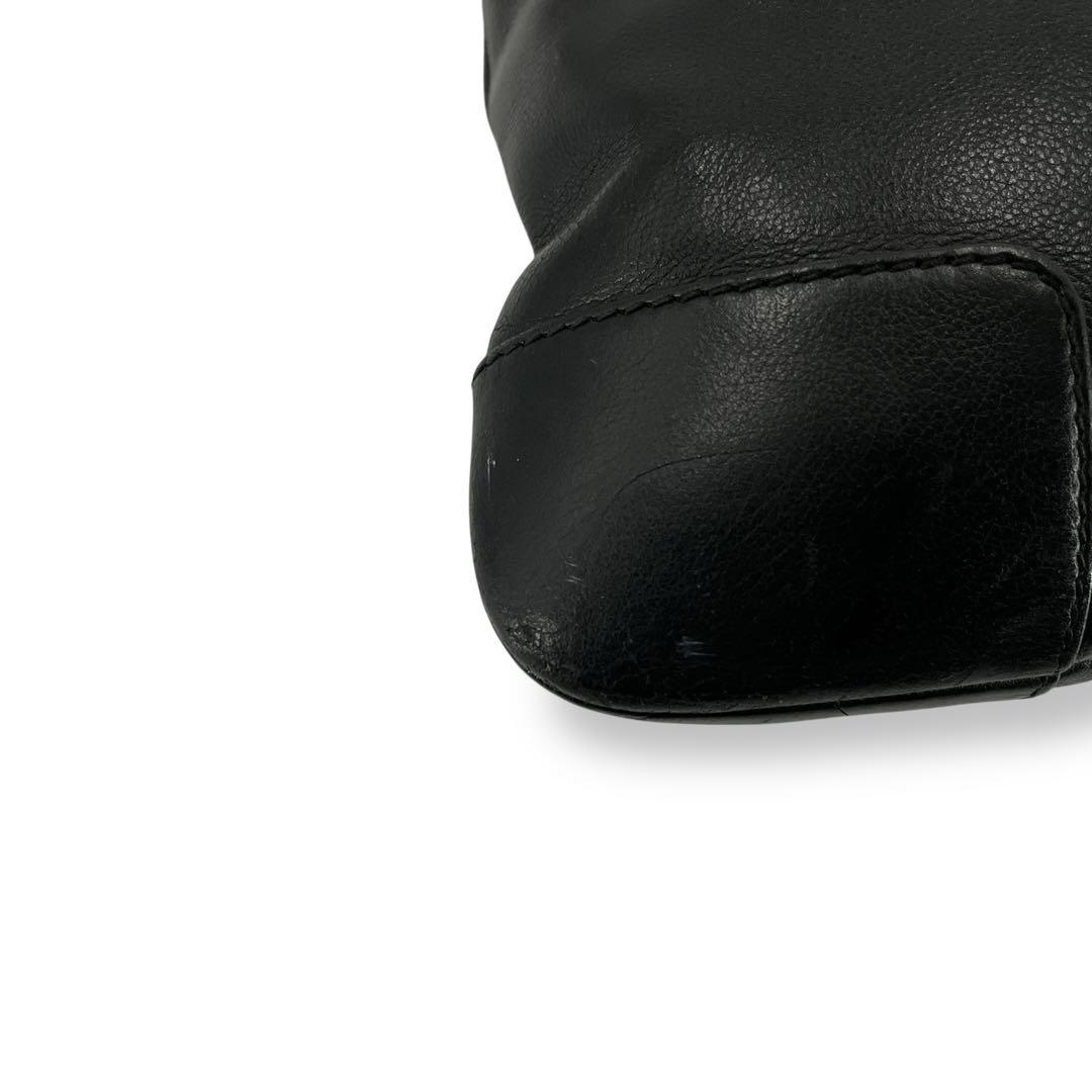 Loewe Anagram Shoulder Bag Sakosh Black Leather Archive Y2k