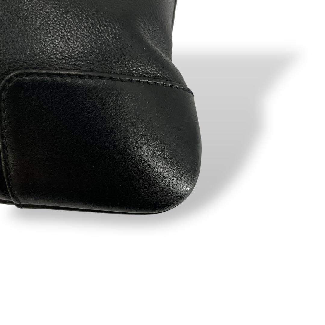 Loewe Anagram Shoulder Bag Sakosh Black Leather Archive Y2k