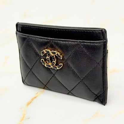 Chanel 19 Lambskin Card Case — view 4