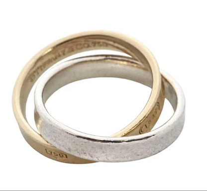 Tiffany & Co 50 1837 Narrow Double Ring — view 2