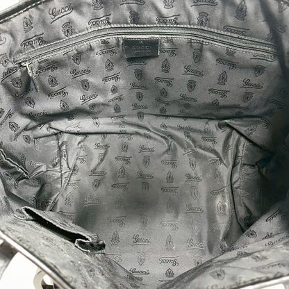 Gucci GG Tote Canvas Brown Charm Leather — view 4